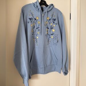 NEW Disney Winnie the Pooh Light Blue Hoodie